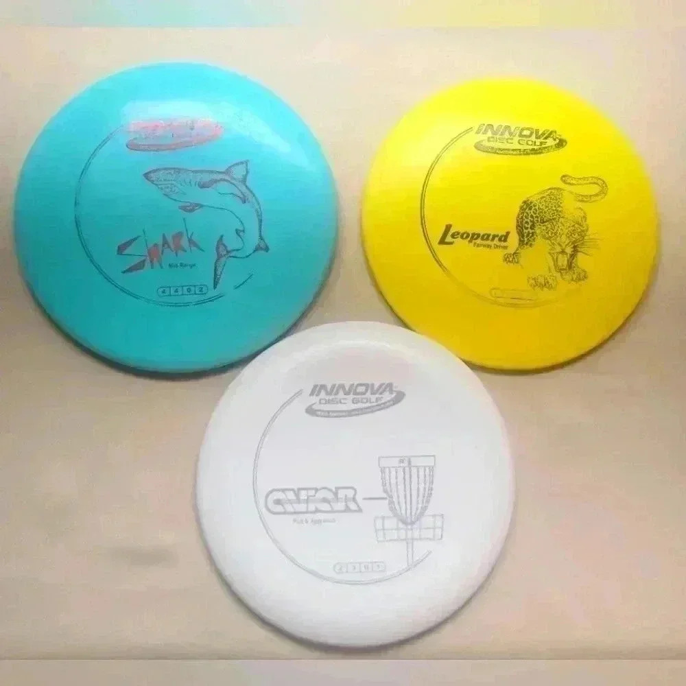 Innova Disc Golf Bundle of 3 - Leopard Fairway Driver- Shark Mid-Range - Aviar